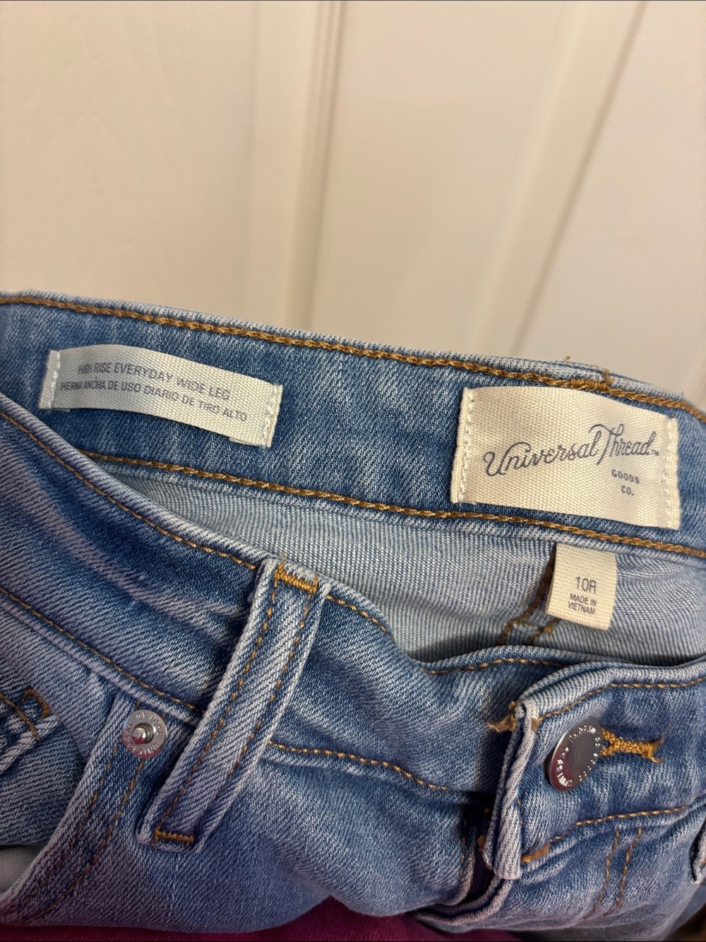 NEW Women’s High Rise Everyday Wide Leg Jeans - Picture 3 of 5